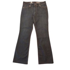 Liz Claiborne STRETCH TECH BOOTCUT DARK WASH BLUE JEANS SIZE  8